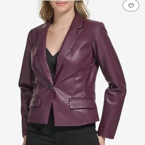 Calvin Klein Leather Jacket NEW